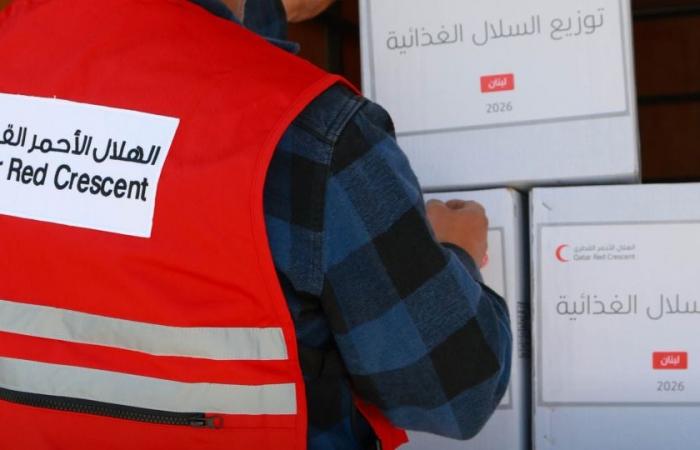 الهلال الأحمر القطري يبدأ في توزيع مساعدات إغاثية عاجلة لفائدة الأسر النازحة والمتضررة في لبنان