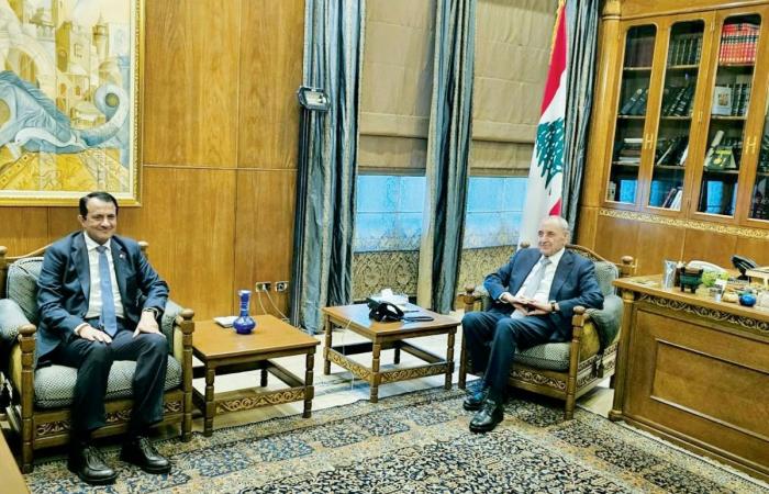 رئيس البرلمان يشيد بدعم قطر الدائم للبنان