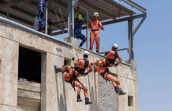 مجموعة البحث والإنقاذ القطرية الدولية تجري زيارة استشارية تدريبية إلى مصر
