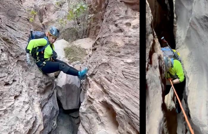 مغامرة تعبر شقًّا ضيقًا في قلب وادٍ بالأردن.. الخطأ ممنوع في "أبو اللساليس"