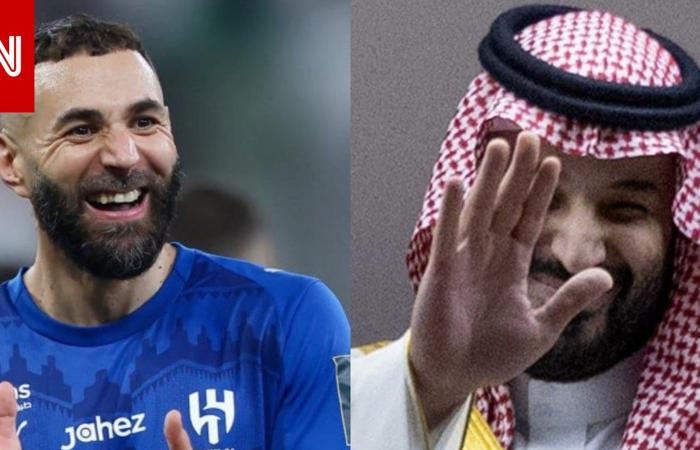 متابعة: تداول لقطة بين بنزيما ومحمد بن سلمان خلال تتويج الهلال بكأس الملك