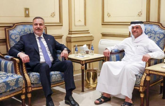 نائب رئيس مجلس الوزراء ووزير الدولة لشؤون الدفاع يلتقي وزير الخارجية التركي