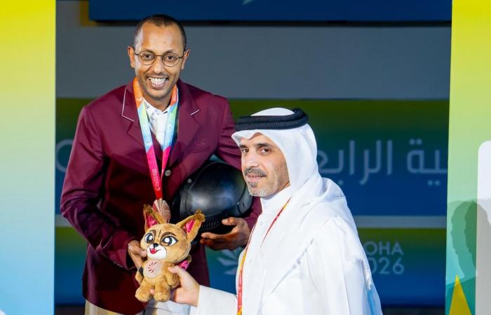 أدعم الفروسية يختتم مشاركته في الألعاب الخليجية ببرونزية 