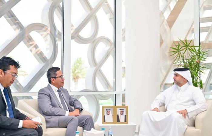 الرئيس التنفيذي لهيئة المناطق الحرة يجتمع مع سفير إندونيسيا