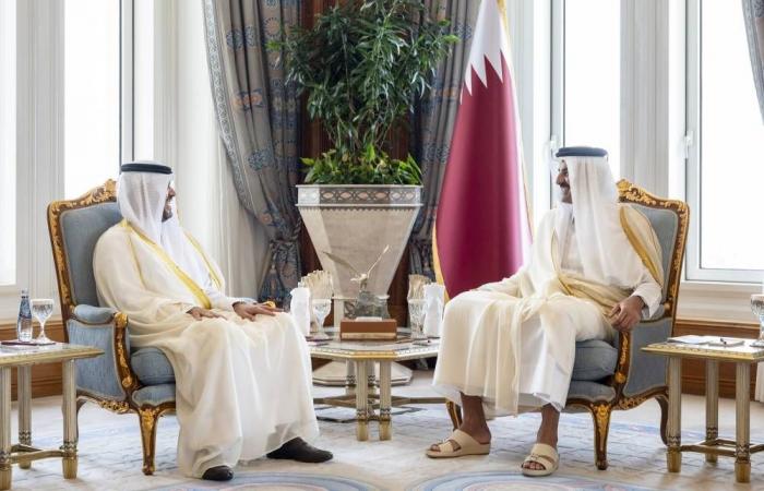 صاحب السمو يتسلم أوراق اعتماد ثلاثة سفراء جدد