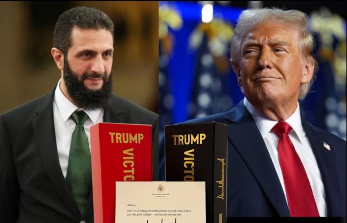 الرئيس السوري يكشف عن هدية "ثمينة" من ترامب ورسالة شخصية موقّعة