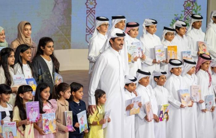 صاحب السمو يعرب عن سعادته بالتنوع والثراء المعرفي في أروقة معرض الدوحة الدولي للكتاب 2026