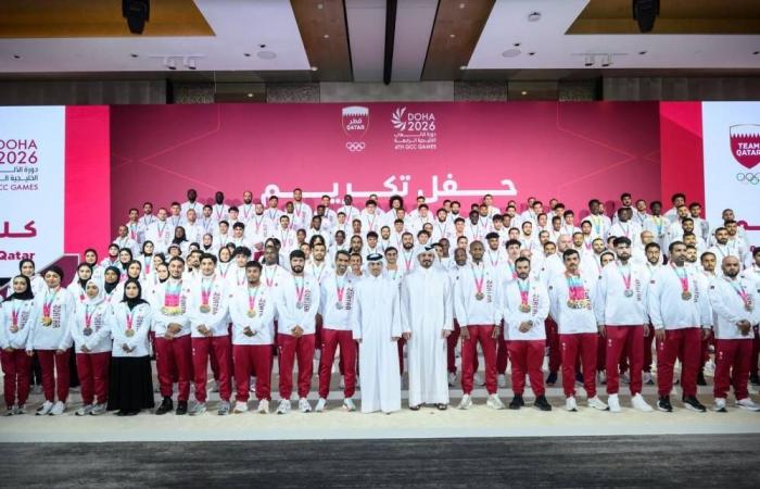 الشيخ جوعان يحتفي بأبطال الأدعم