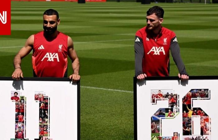 متابعة: هكذا ودع لاعبو ليفربول محمد صلاح في آخر حصة تدريبية له