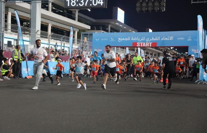 مشاركة قياسية في السباق العالمي "one run for all" بحلبة لوسيل
