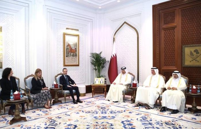 الغانم يجتمع مع سفيري فرنسا والبرتغال